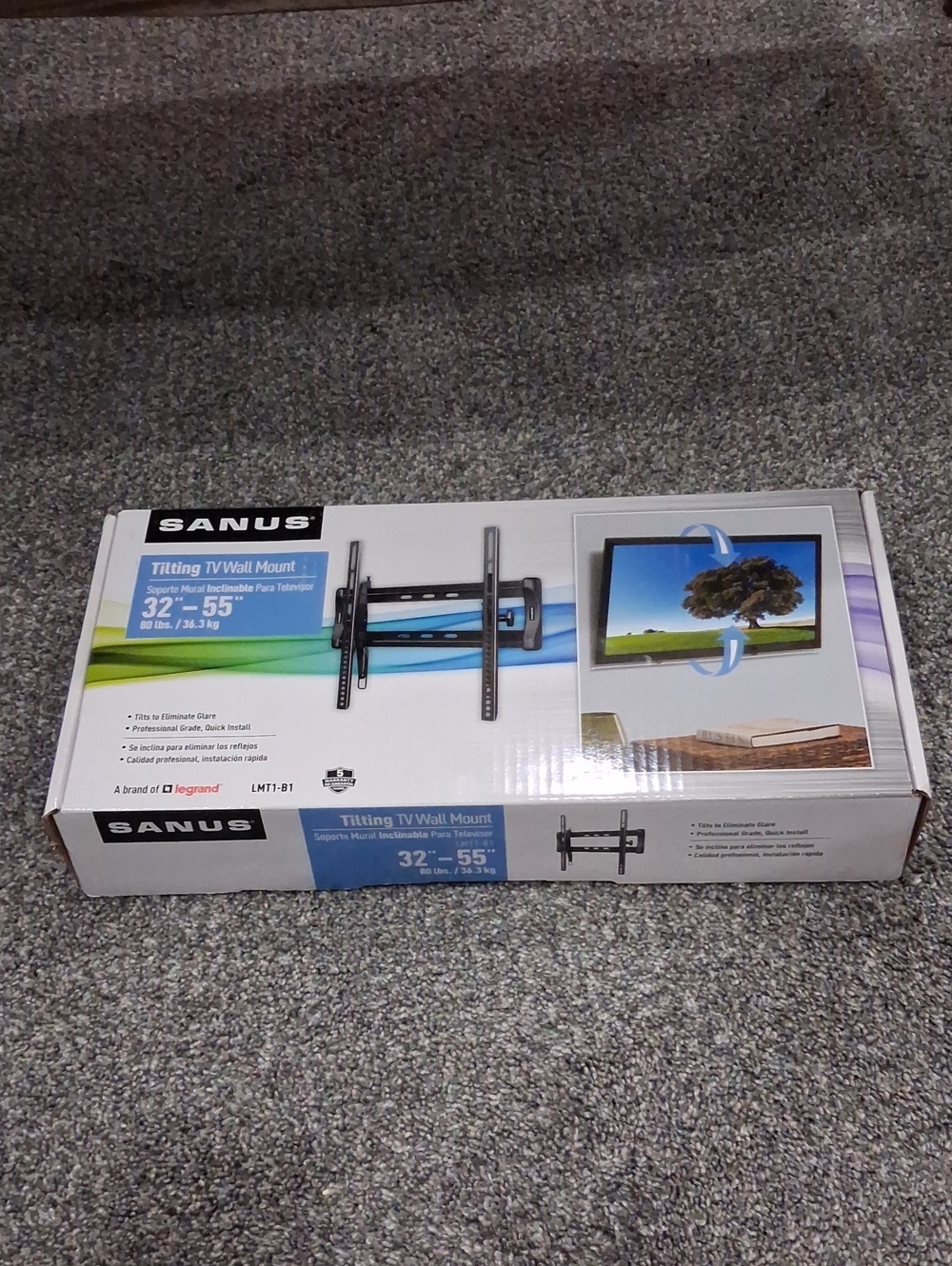 Sanus Tilting TV Wall Mount 32-55" Up To 80 Lbs NWT